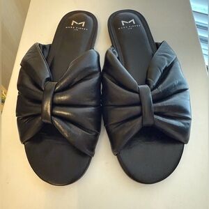 New Marc Fisher Black Leather Women's Sandals - Size 8.5